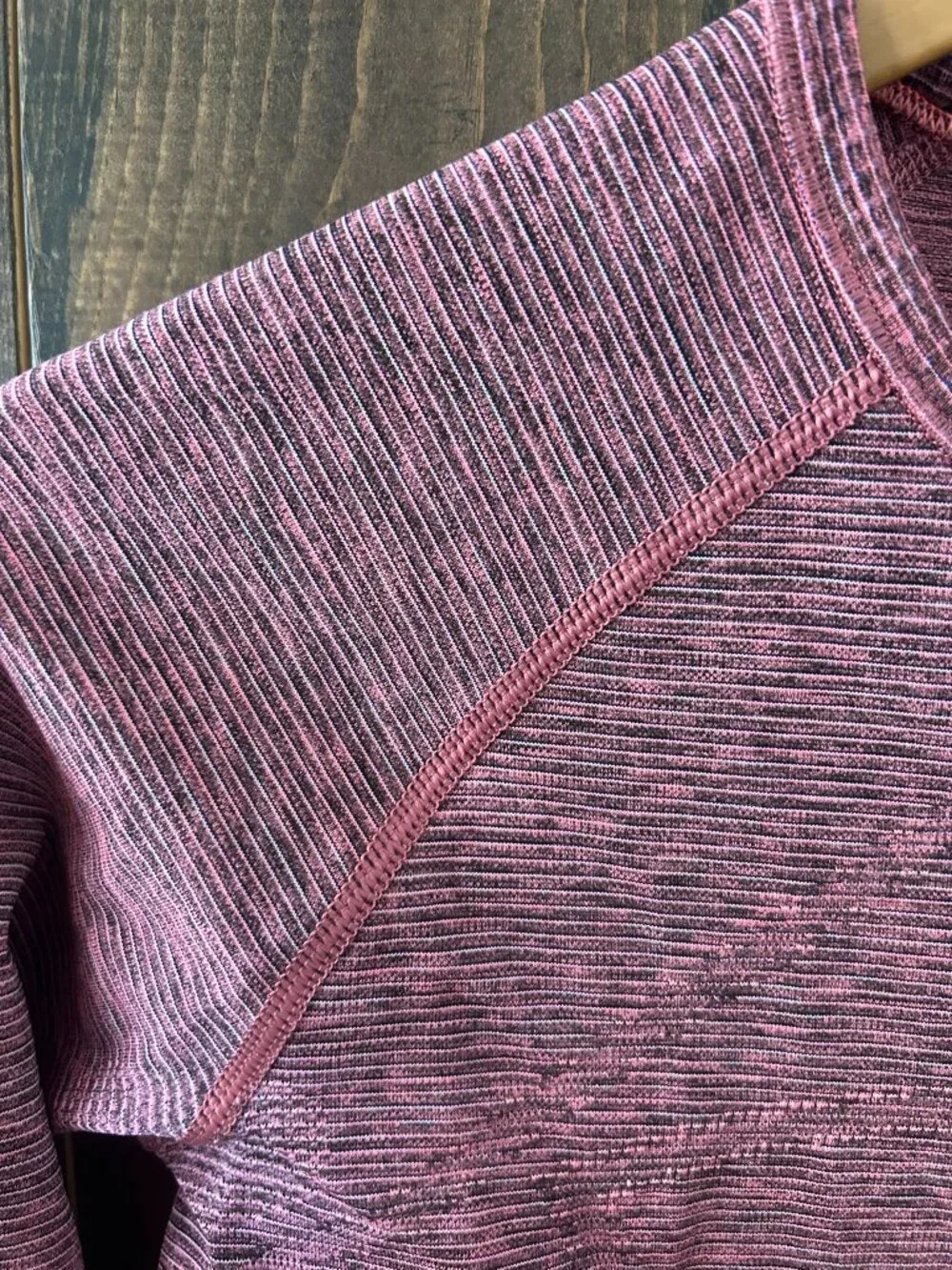 Ivivva by Lululemon Heathered Pink and Black Fly Tech Long Sleeve Youth Size 14
